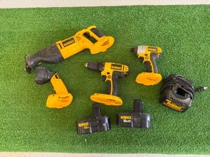DeWalt 18 Volt Tools, Charger & 2 Batteries