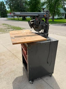 Craftsman 10" Radial Arm Saw on Rolling Stand