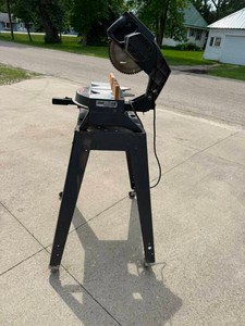 Craftsman 10 Miter Saw on Rolling Stand