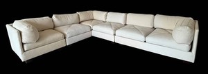 LR - Neutral Colored Sectional Sofa