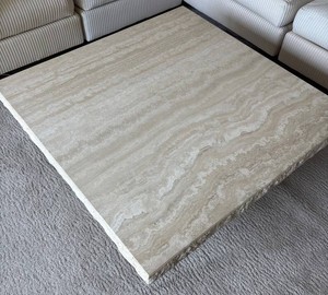 LR - Stone International Italian Marble Coffee Table