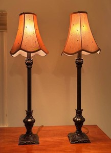 BR1 - Pair of Ornate Table Lamps