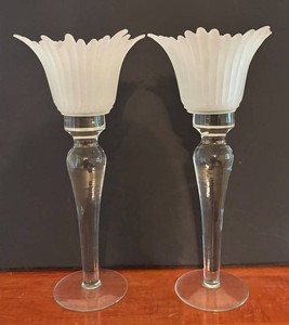 BR1 - Milano Long Stem Candleholders Set of 2
