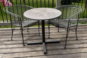 BY - Patio Table & 2 Chairs Set