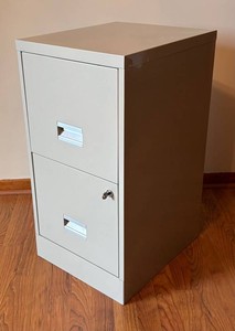 BR3 - Metal 2-Drawer File Cabinet