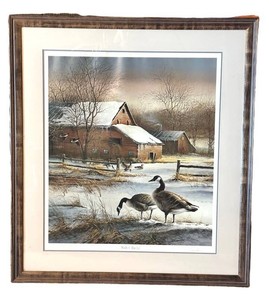LLR - Vintage Terry Redlin Winter Haven Signed & Numbered Print 306500 Framed