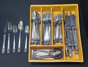 K - Vintage Grace Symphony Stainless Flatware Service for 14