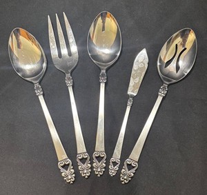K - Vintage Grace Symphony Serving Utensils (Lot of 5)