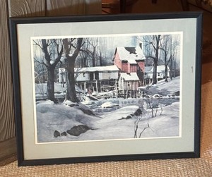 LLR - Roger Lundquist Minnehaha Station Signed Print Framed