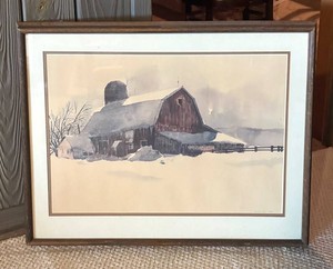 LLR - Vintage Dave Riebe Winter of 1975 Print Framed