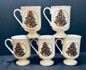 K - CCCC Christmas Tree Mugs (Lot of 5)