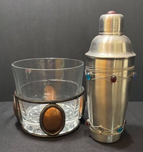 K - Vintage Ice Bucket & Cocktail Shaker Set