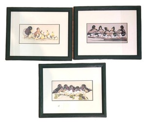 K - Art LaMey Duck Print Trio Framed (Lot of 3)
