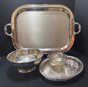 FR - Silver-Plated Serving Pieces (Lot of 3)