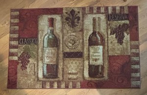 LR - Wine Motif Rug 30 X 47 in