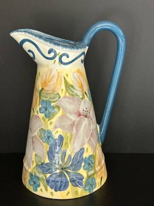 LR - Certified International Lesal Studio Ceramic Pitcher
