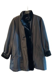 HC - Reversible Faux Fur Black Jacket