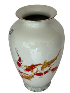 LR - Large Koi Fish Vase