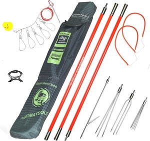 Spearfishing Pole, Hawaiian Sling Fishing Spear Set, Fiberglass Pole Spear Harpoon Gear
