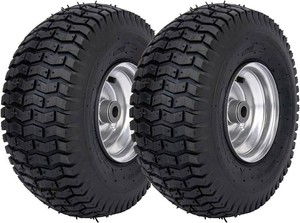 15x6.00-6 Lawn Mower Tire, Front TireWheel, Compatible with John Deere, Craftsman, Husqvarna