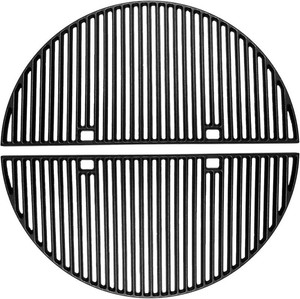 24 Cast Iron Heavy-Duty Half-Moon Grates for Kamado Grills, 24 Grill Grid