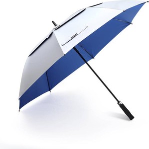 68625447 UV Protection Golf Umbrella with Windproof Vented Canopy, Push-Button Auto Open