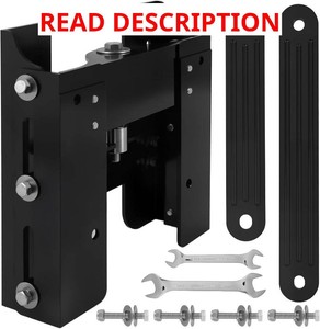 $180 4-Inch Manual Power Lift Setback Jack Plate for Up to 60 HP Outboard Motors, Black
