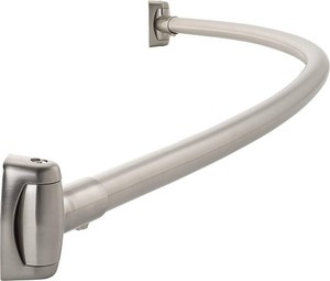 PROFLO PFCSR5 5 Stainless Steel Curved Shower Rod - Brushed Nickel
