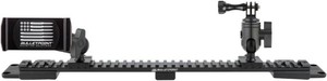 Bulletpoint Picatinny Rail Mount with Phone & Action Camera Holder for 2024 Jeep JLGladiator