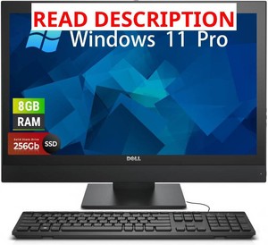 $220 Dell OptiPlex 5250 AIO Desktop Windows 11 Pro 21.5 FHD Intel G4560 8GB 256GB SSD KBMouse