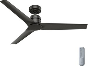 Hunter 52 in Noble Bronze IndoorOutdoor Ceiling Fan with Remote, No Light (Renewed)