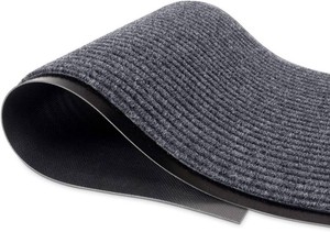 MaxMat  Extra Large Commercial Floor Mat, 3 x 5 Feet Rubber Border Heavy Duty Made in USA Commercial Door Mat, Waterproof, Low-Profile, Easy to Clean, Rubber Entry Mudroom Rug (Charcoal Grey)