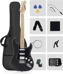$130 RVONE RST-150 39" Beginner Electric Guitar Kit with Amp & HSS Pickups, Starter Set, Gig Bag