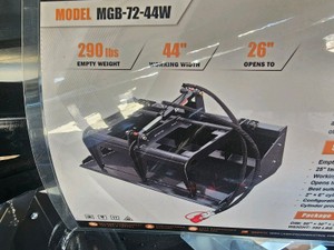 Unused 2026 LandHonor Mini Skid Steer Grapple Bucket MGB-72-44W