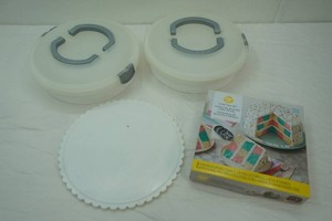 Cake Keepers, Dessert Carriers, Lazy Susan, Cake Pan Set (3 pans)