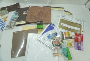 Scrapbooking Supplies and Tote