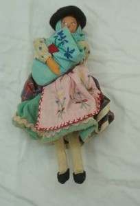 Vintage Folk Art Doll