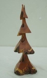 Alpine Wooden Sculpture. Diamond Willow, Signed John Thompson. 9.75 tall