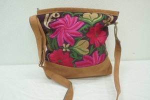 Floral Hand Embroidered Crossbody Bag. Belize