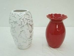 Ceramic Vases 8 & 10 tall