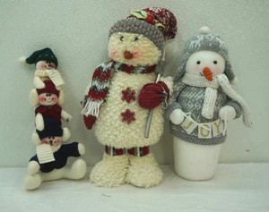 Plush Snowman Decor