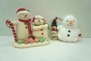 Plush Snowman Decor
