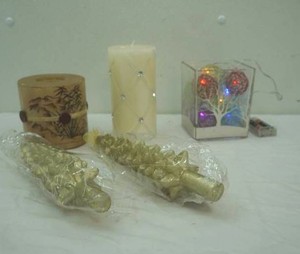 Candles, Fairy Lights, Glass Candle Holder
