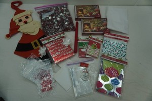 Vintage Felt Santa NEW Christmas Cards, Treat Bags, Gift Card Holders, Tissue Paper