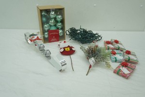 Christmas Ornaments, Gift Card Boxes, LED Lights, Over the Door Hook