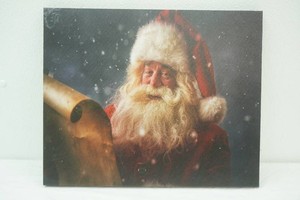 LED Santa Claus Canvas Print