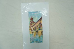 Original Watercolor Painting by Giuseppe Guglie 10x19