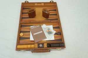 Backgammon game in padded case