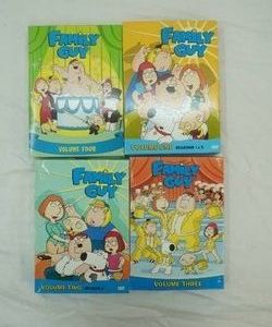Family Guy DVDs. Volume 1, 2, 3, 4