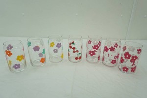 Flower Soda Glass Cups